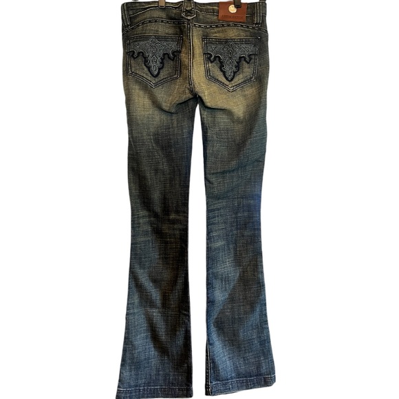 Women’s ANTIK DENIM Eva Low rise 5 pocket boot cut jeans - Picture 2 of 4
